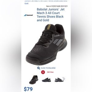 Junior Babolat tennis sneaker…